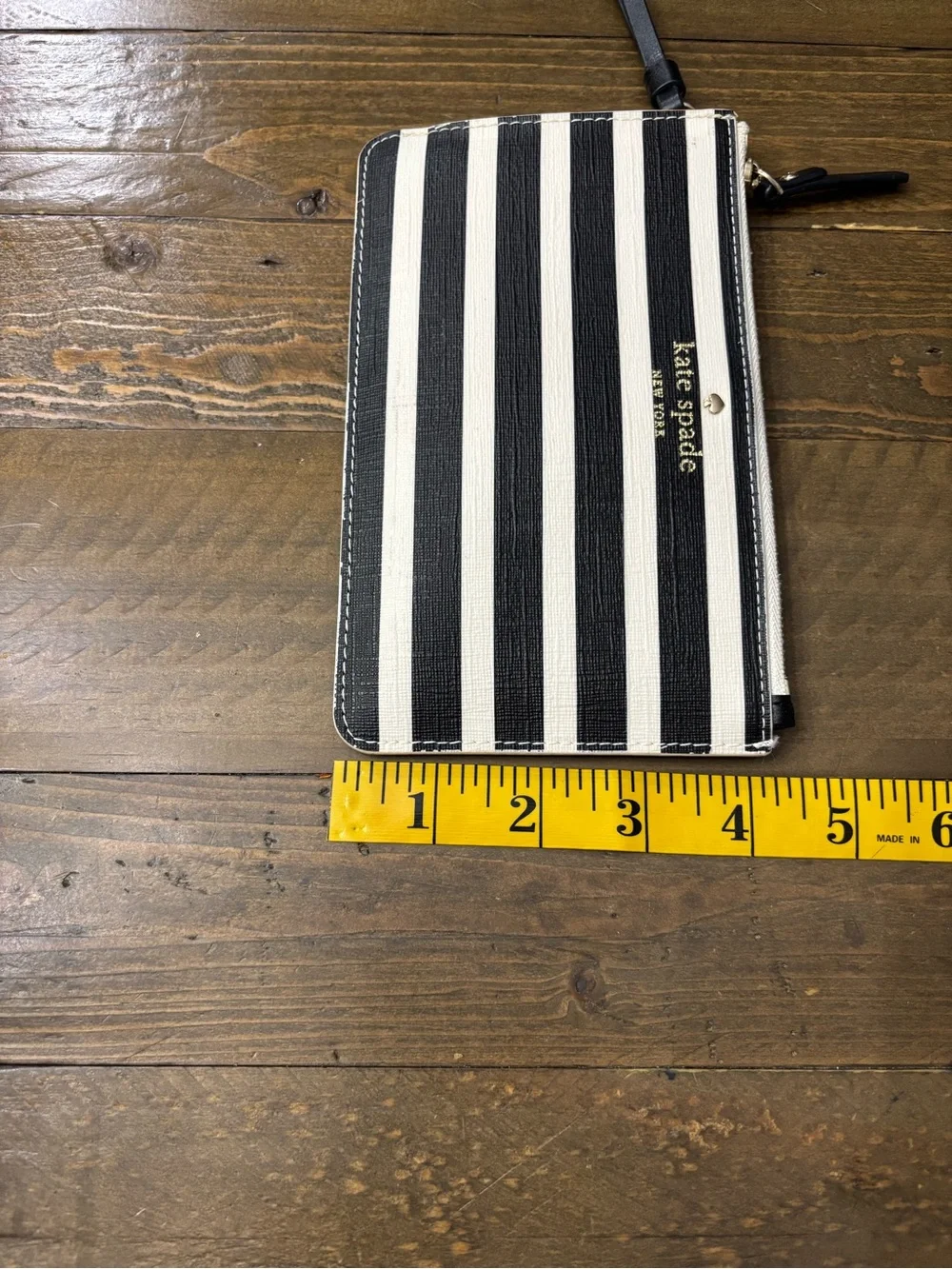 Kate Spade New York Fairmount Square Slim Bee Striped Wristlet - Storybook Lined